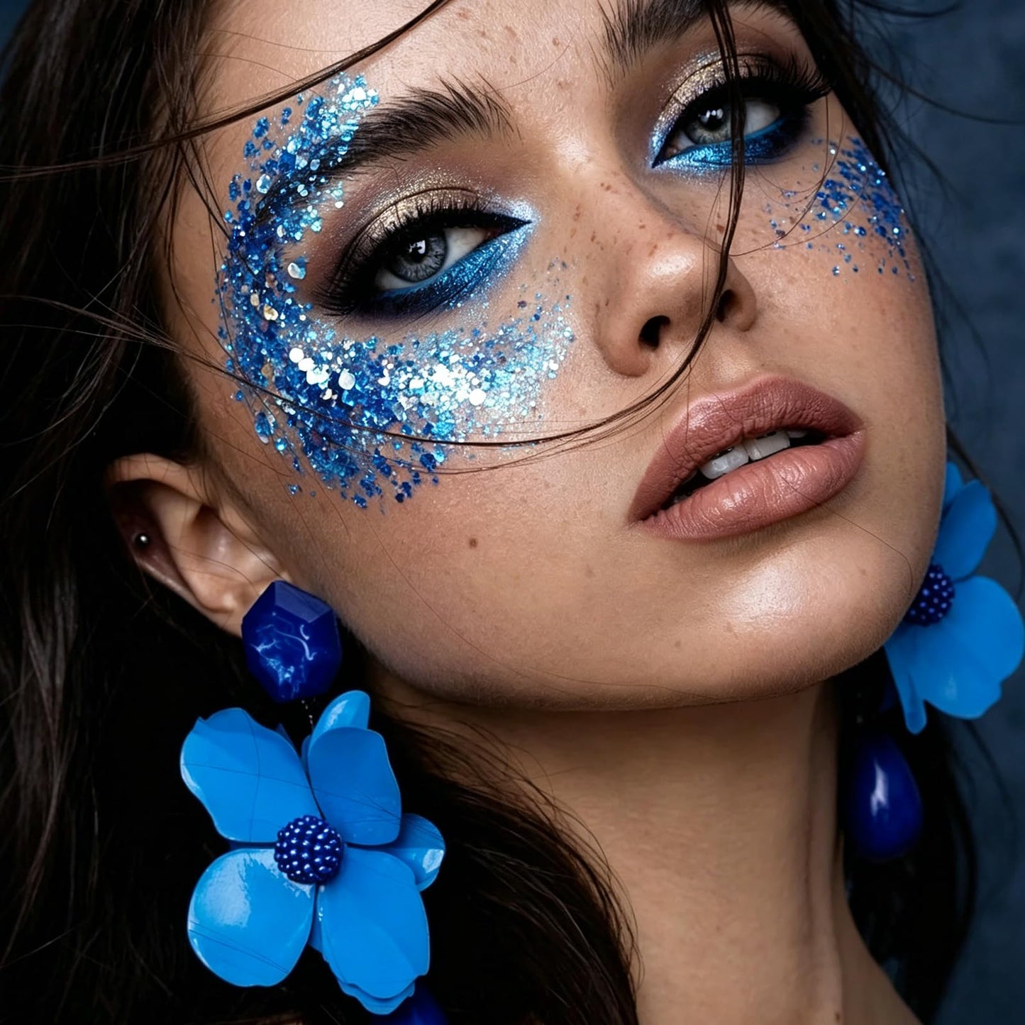 10 Colors Body Glitter,Face Glitter Makeup for Kids Women,Sparkly Chunky Hair Glitter for Eye Lip Hair Nails,Mardi Gras Glitter Makeup Face
