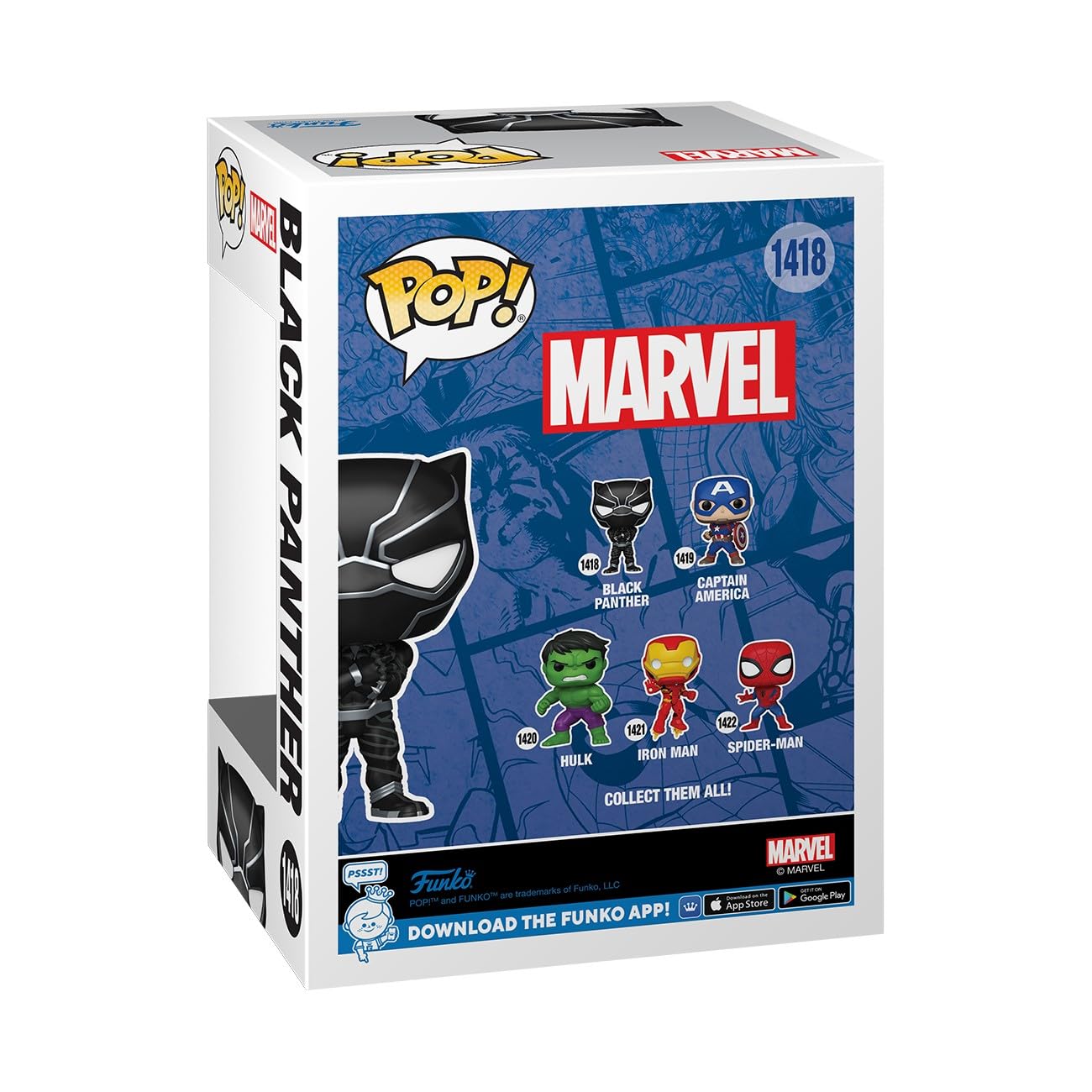 Funko Pop! Marvel: Black Panther - Marvel Comics - Collectable Vinyl Figure - Gift Idea - Official Merchandise - for Kids & Adults - Comic Books Fans…