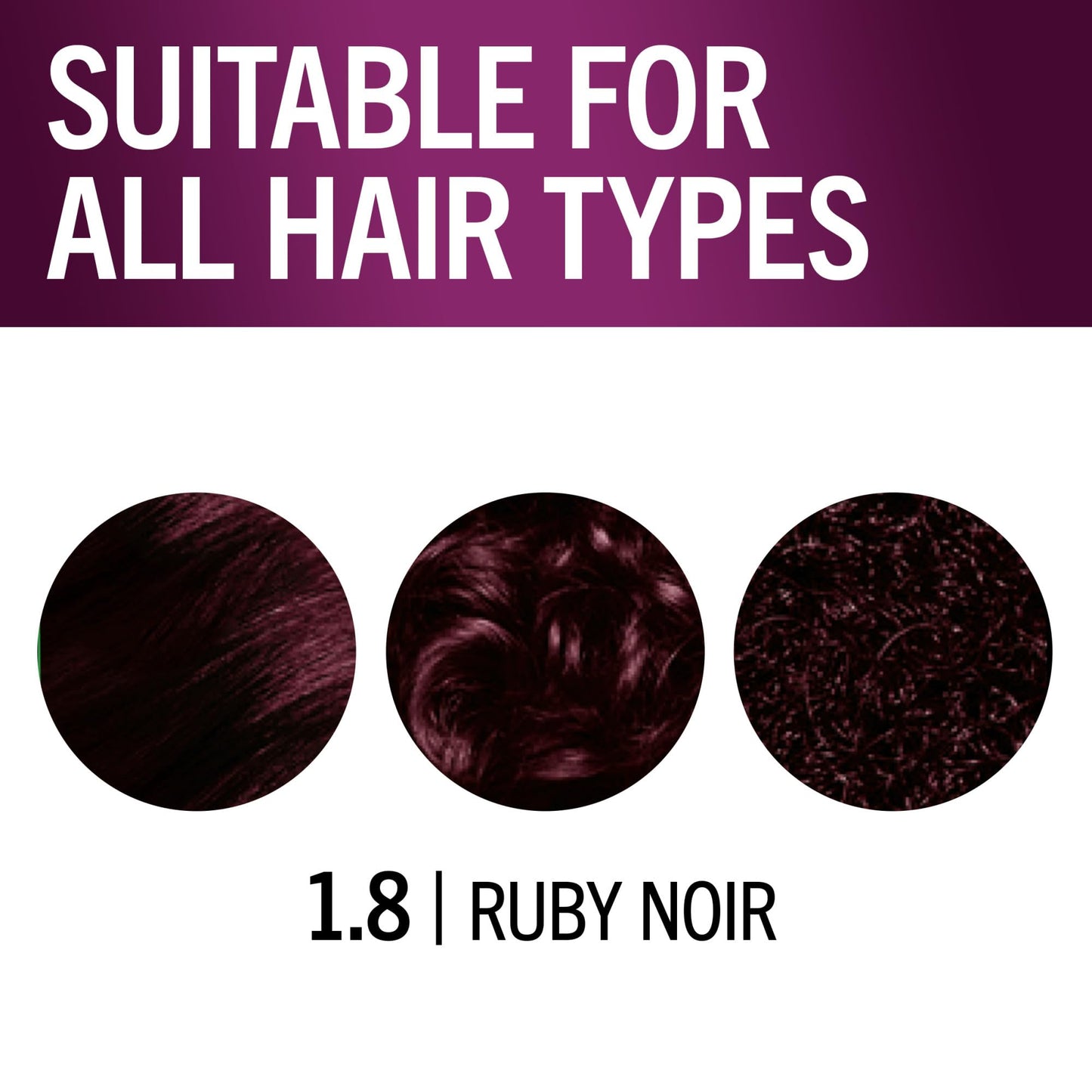 Schwarzkopf Keratin Permanent Hair Dye Cream, 1.8 Ruby Noir, Professional Quality Color for Up to 100% Gray Coverage, Bond Enforcing System