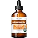 velona Pumpkin Seed Oil USDA Certified Organic - 4 Fl Oz | 100% Pure and Natural Carrier Oil | Unrefined, Cold Pressed | Cooking, Face, Hair, Body