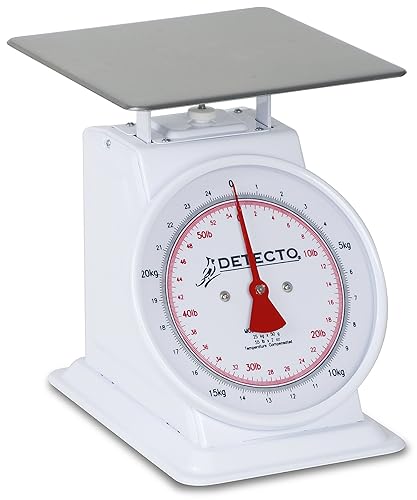 Detecto T-25-KP Top Loading Dial Scale, Dual Reading, 9" x 9", 25 Kg /55 lb. Capacity