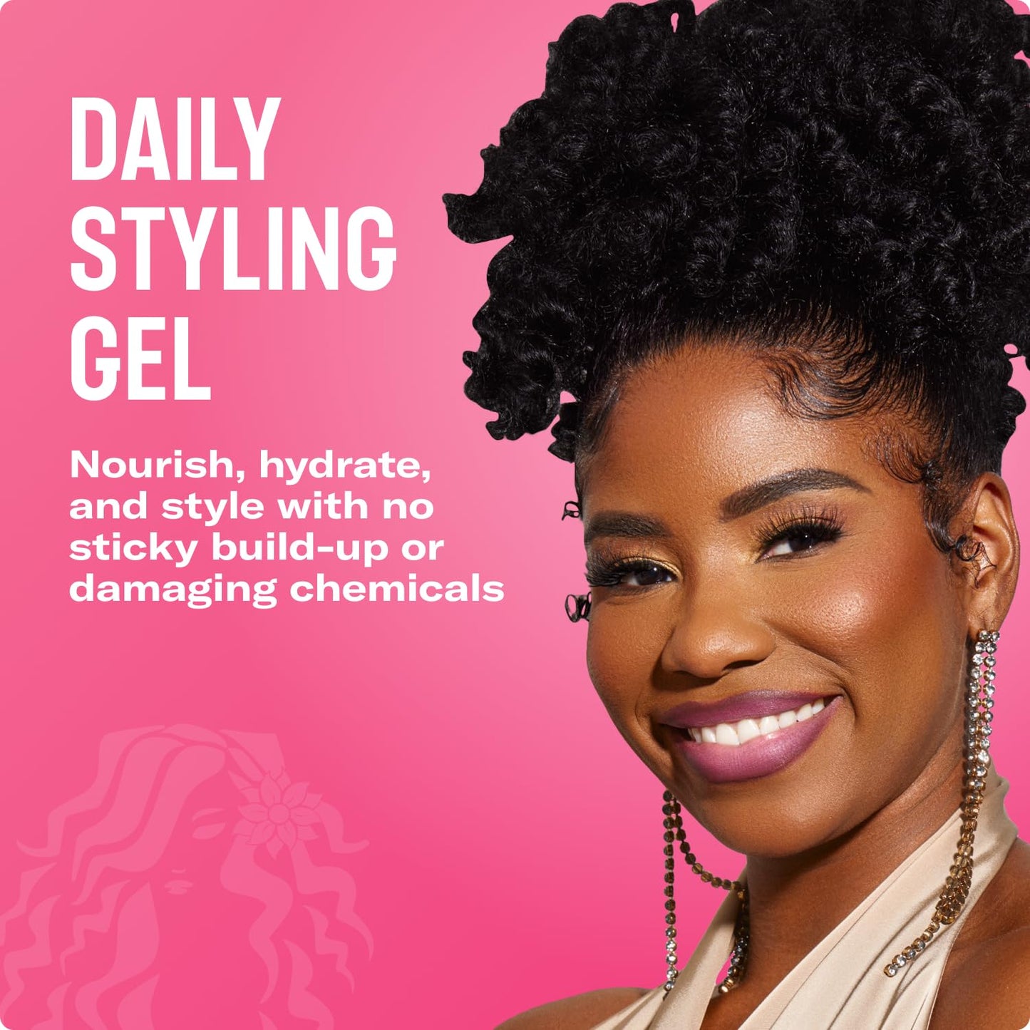 Mielle Organics Honey & Ginger Hair Gel - Styling Gel for Enhanced Curl Definition and Frizz Reduction - Enriched with Aloe & Babassu Oil to Nourish