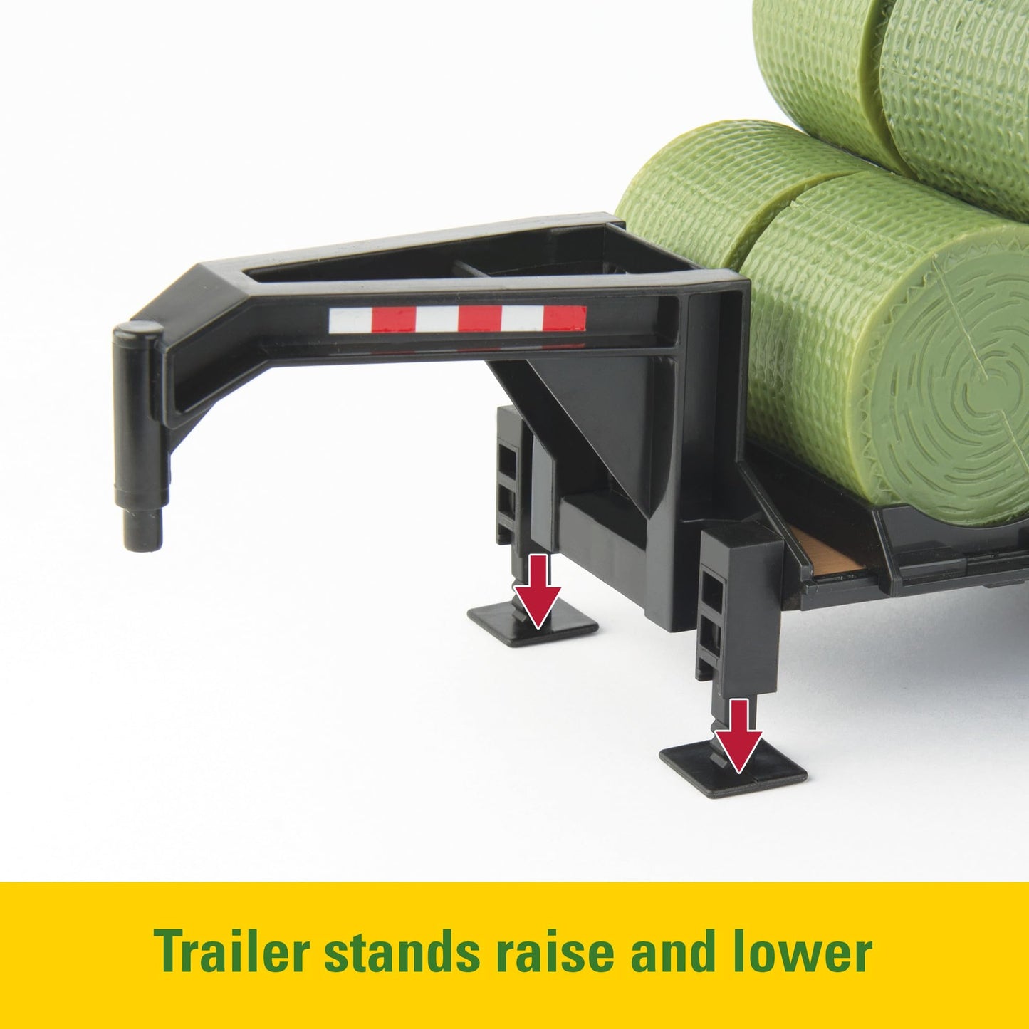 TOMY John Deere Round Bale Haying Set - 1:32 Scale - Includes John Deere 7R Tractor, 569 Round Baler, and 381G Skid Steer Toy - Construction and Farm…