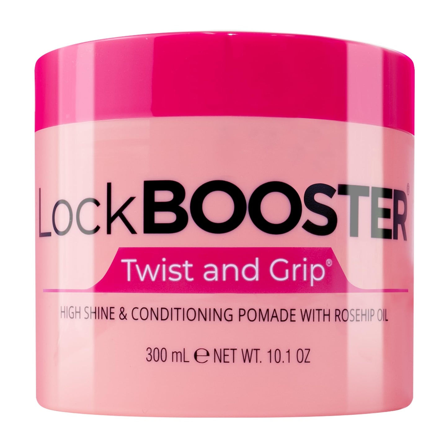 Style Factor Lock BOOSTER Twist & Grip Braid Gel (10.1 Oz.) with Rosehip Oil- Strong Hold, Flake-Free, Frizz-Free Hair Braiding Gel for Defined