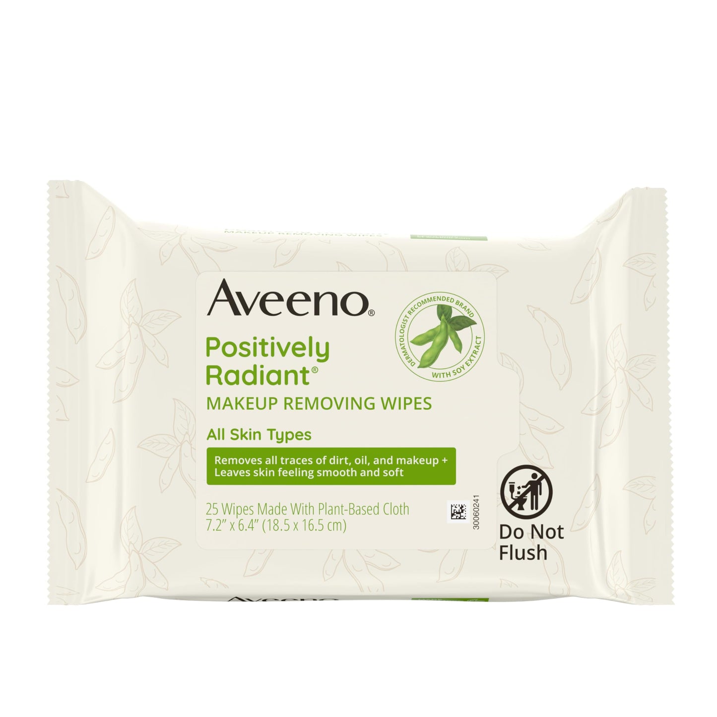 Aveeno Positively Radiant Alcohol-Free Makeup Removing Face Wipes, Ultra Soft, Gentle, Non-Comedogenic Facial Cleansing Wipes Leave Skin Feeling Clean Beauty and Personal Care Aveeno