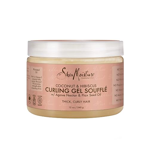 Shea Moisture Coconut & Hibiscus Curling Gel Souffle, 12 Ounce