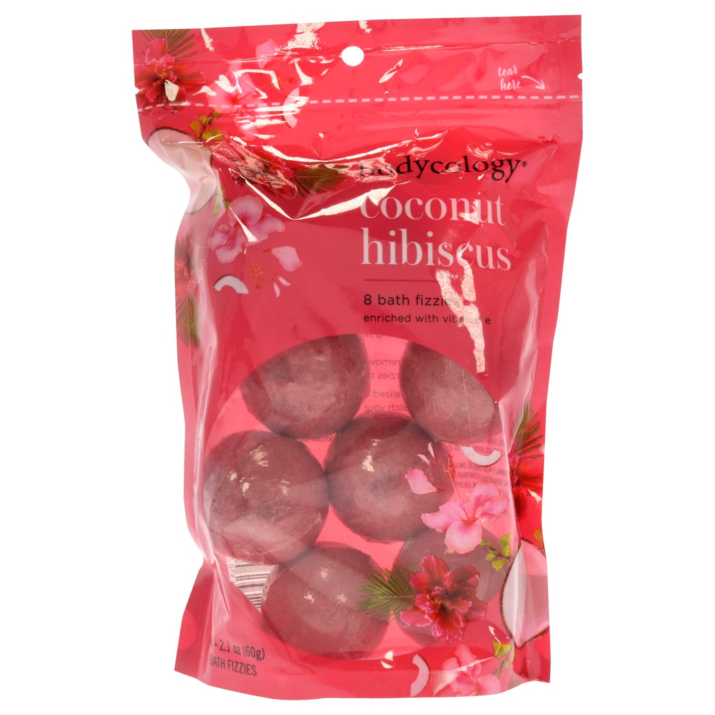 Bodycology Coconut Hibiscus Bath Bomb Women 8 x 2.1 oz