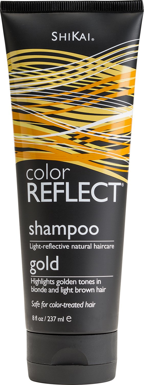 Shikai Color Reflect Gold Shampoo, 8-Ounce Tubes (Pack of 3)