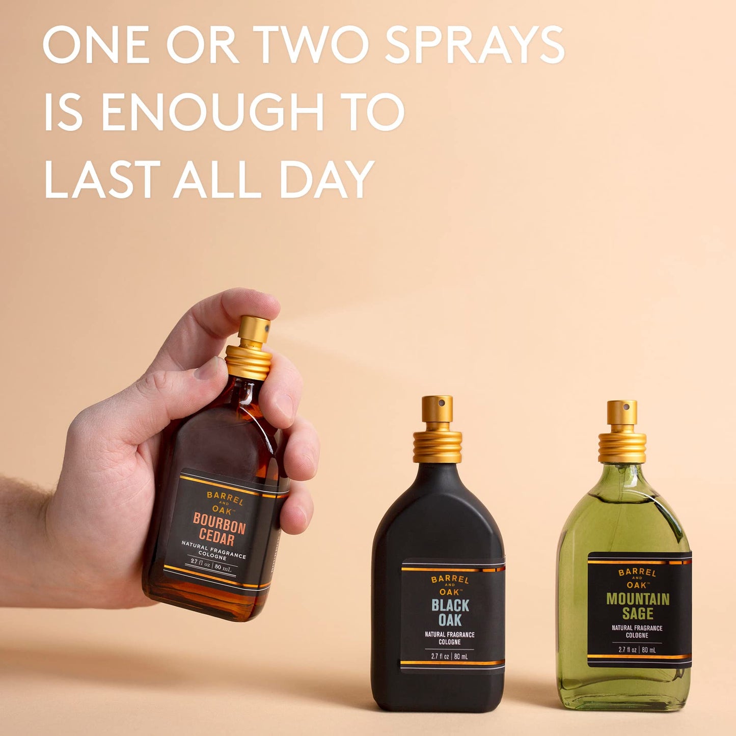 Barrel and Oak - Natural Fragrance, For Men, Eau de Cologne, Essential Oil-Based Scent