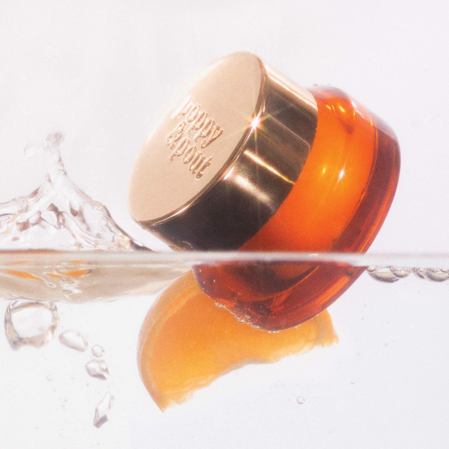 Poppy & Pout Orange Blossom Overnight Lip Mask - Nourishing Lip Moisturizer with Shea Butter & Beeswax - Cruelty Free, Recyclable Glass Jar (0.65 oz)
