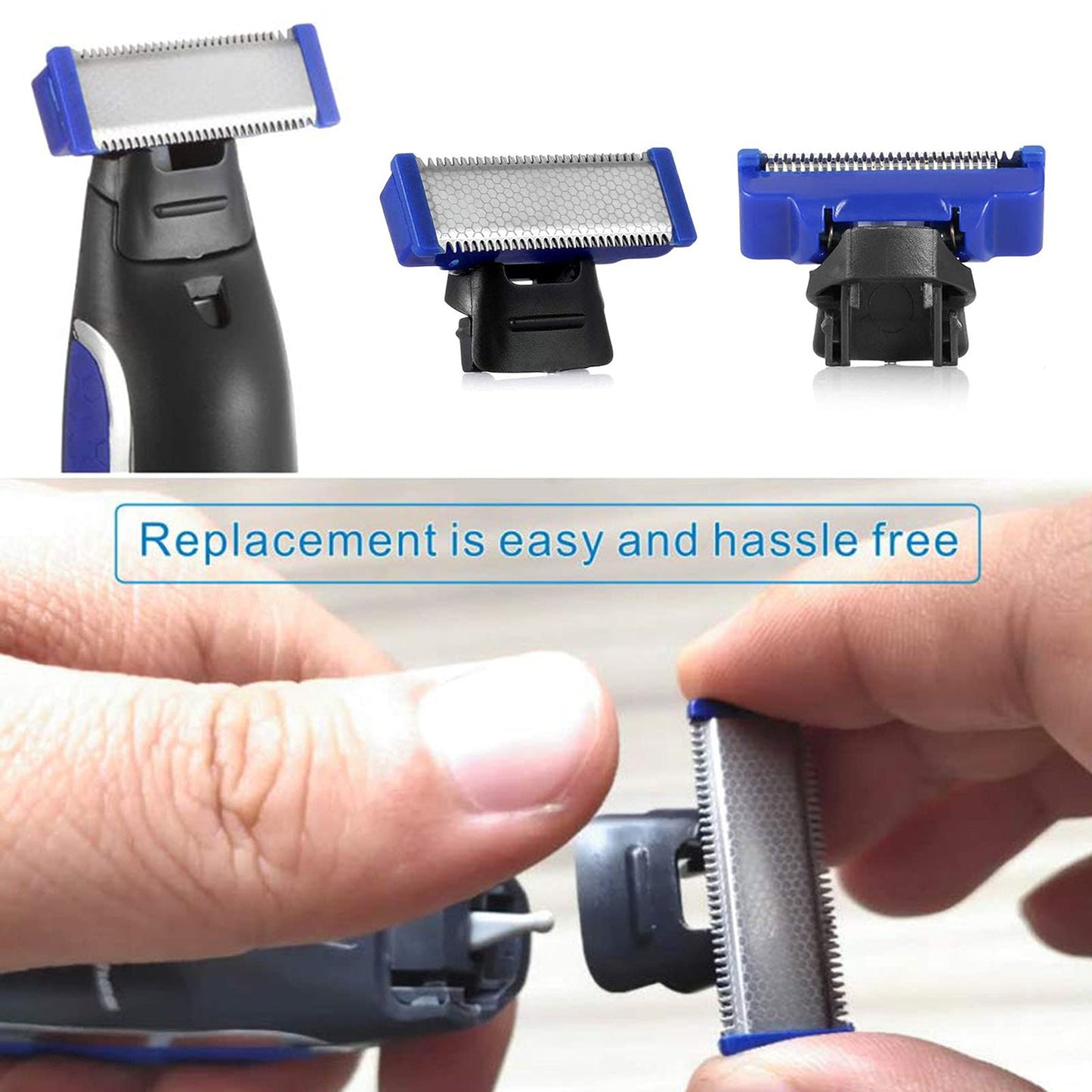 LinMei Razor Replacement Head Compatible for Gen 1 Micro Touches Solo Trimmer Replacement Cutter Head Solo Hybrid Shaver Replacement Blades Include 2 Beauty and Personal Care LinMei
