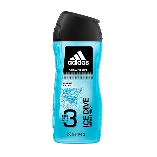 Adidas Ice Dive Marine Extract Refreshing Hair & Body Shower Gel 250ml/8.4oz