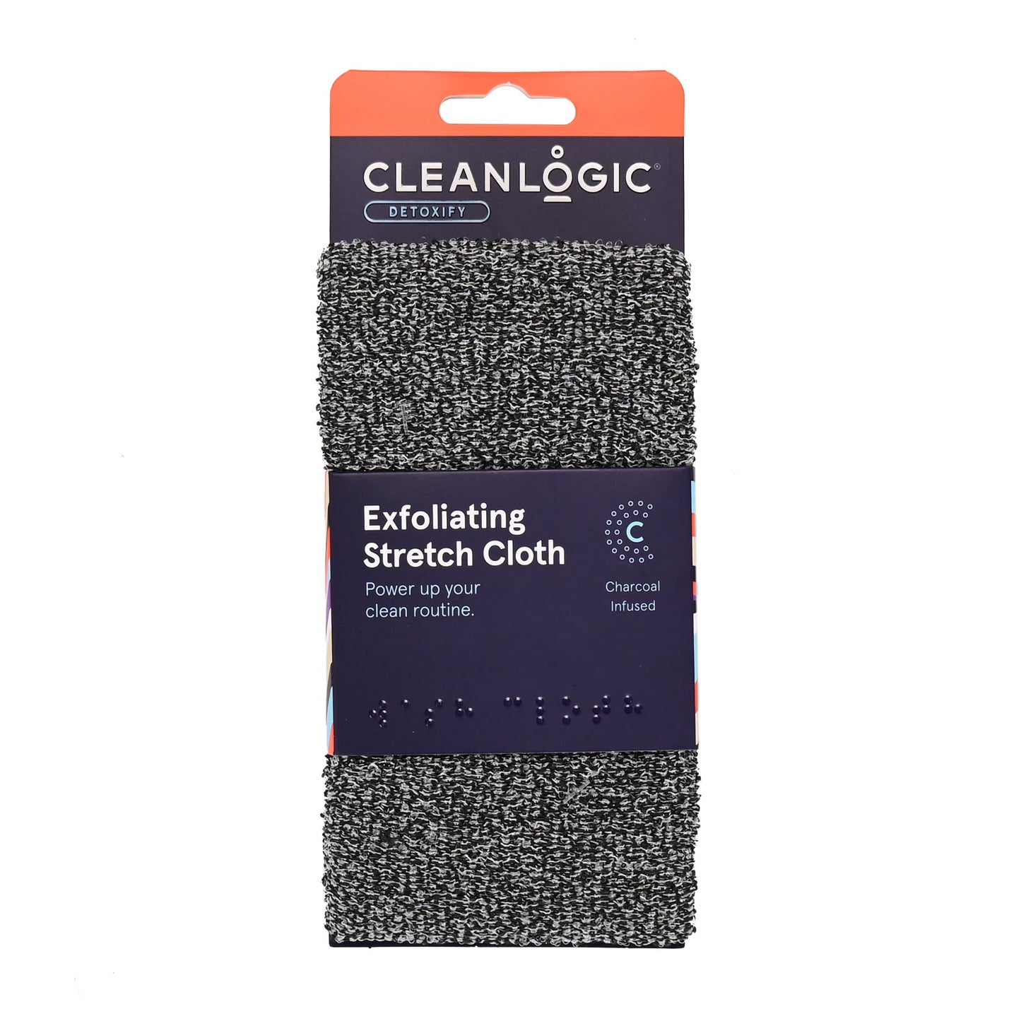 Clean Logic Detox Charcoal Purifying Stretch Wash Cloth, 1 Count