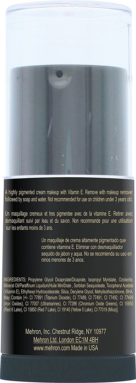 Mehron Makeup CreamBlend Stick | Face Paint, Body Paint, & Foundation Cream Makeup | Perfect for Halloween .75 oz (21 g) (Medium Dark 0)