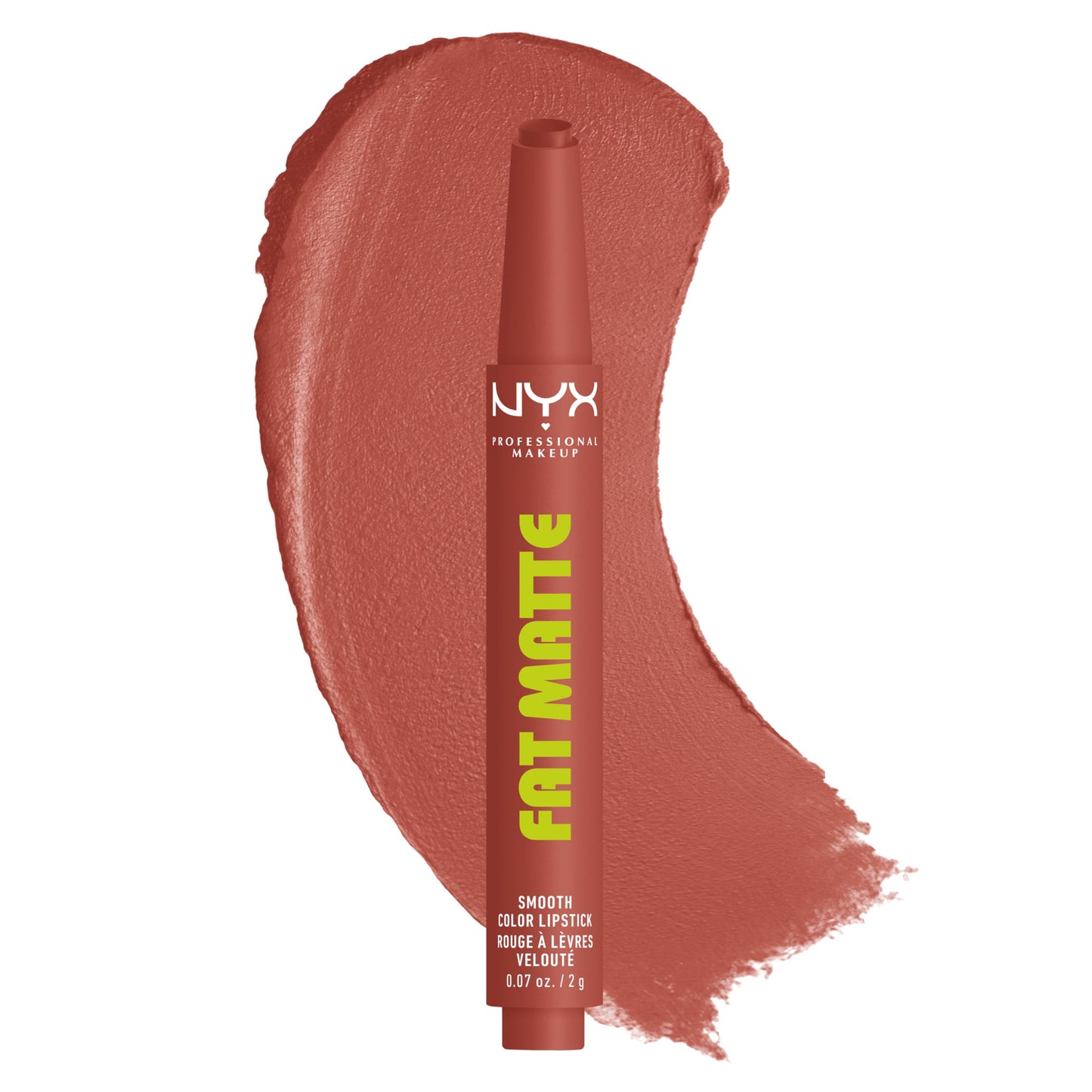 NYX PROFESSIONAL MAKEUP Fat Matte Lipstick, Pigmented, Smoothing, & Non-Drying Lip Crayon, Long Lasting Lip Makeup, Vegan & Cruelty Free - Rose Robe Beauty and Personal Care NYX PROFESSIONAL MAKEUP Default Title
