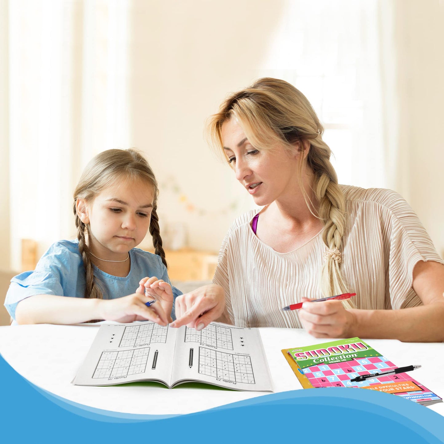 5-Pack Travel Puzzle Books – 450+ Sudoku & Large Print Word Search for Adults & Seniors, Brain Stimulation Variety Pack, 8x5 Digest