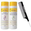 Chihtsai No. 5 SHAMPOO & No. 7 pH BALANCING RINSE Conditioner DUO SET, For Dry, Damaged, Chemically-Treated Hair (w/Sleek Comb) Number 5,7 (8.3 oz