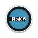 Fusion Body Art Pro Face Paint | Pearl Winter Blue (25gm), Professional Quality Water Activated Shimmery Face and Body Paint Supplies Single Metallic