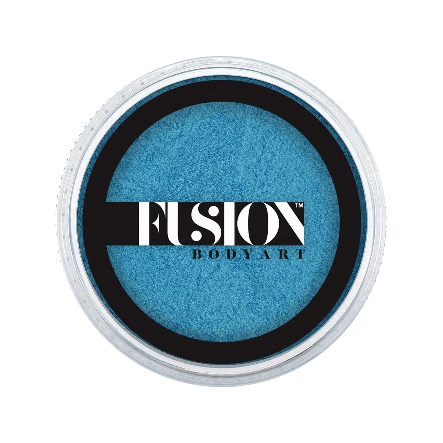 Fusion Body Art Pro Face Paint | Pearl Winter Blue (25gm), Professional Quality Water Activated Shimmery Face and Body Paint Supplies Single Metallic