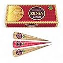 Zenia (Pack of 3) 100% Natural Henna Hair Color Paste Hair Dye Cones Dark Reddish-Brown Color 25g Each Cone