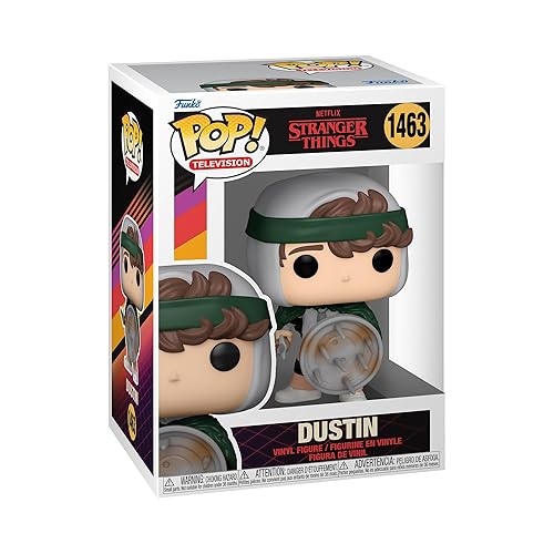 Funko POP! TV: Stranger Things - Hunter Dustin Henderson with Shield - Collectable Vinyl Figure - Gift Idea - Official Merchandise - for Kids…