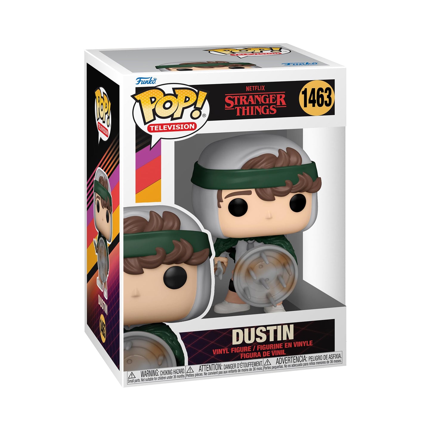 Funko POP! TV: Stranger Things - Hunter Dustin Henderson with Shield - Collectable Vinyl Figure - Gift Idea - Official Merchandise - for Kids…