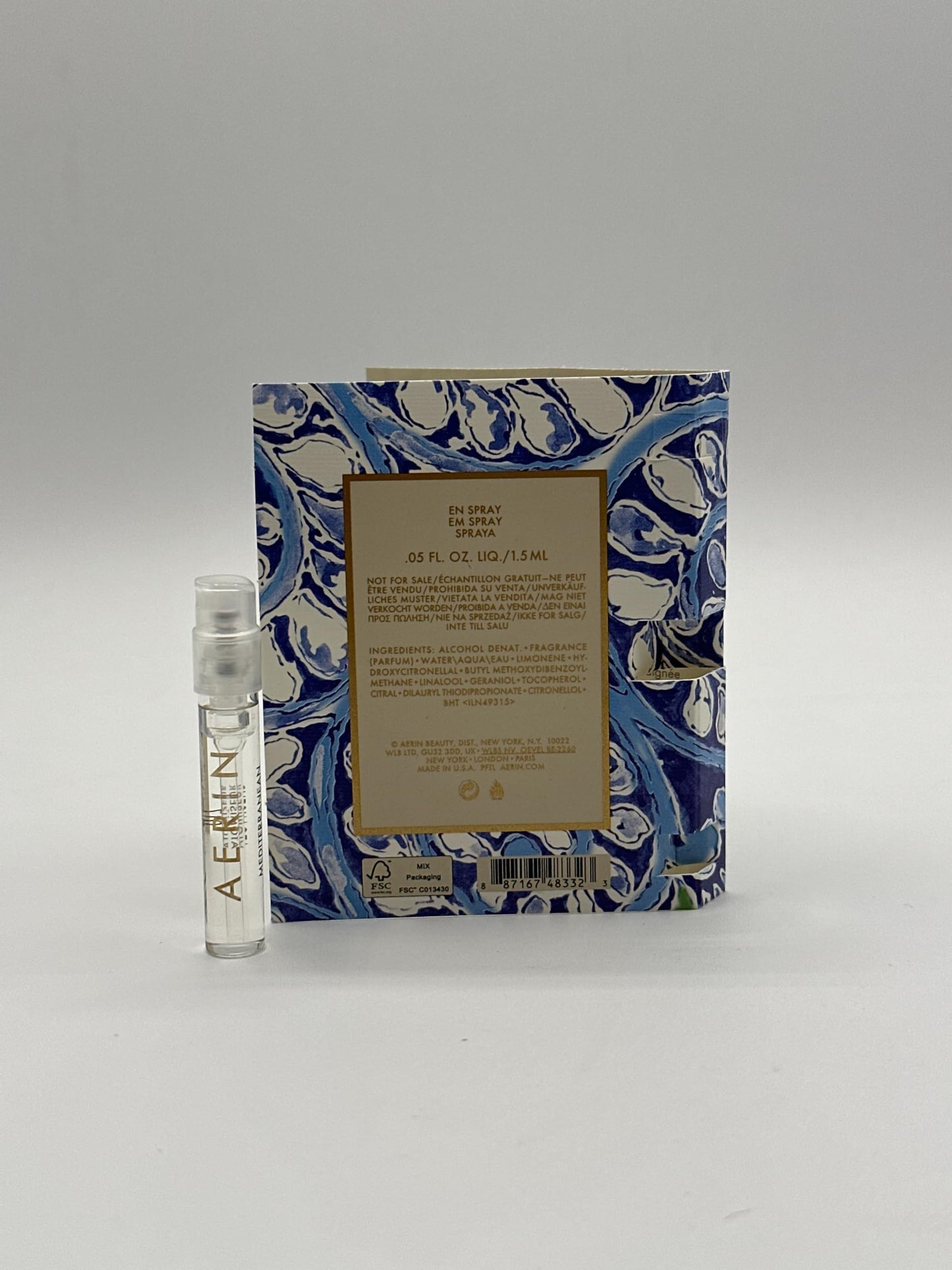 AERIN Beauty Mediterranean Honeysuckle Eau de Parfum .07 oz. Sample Spray