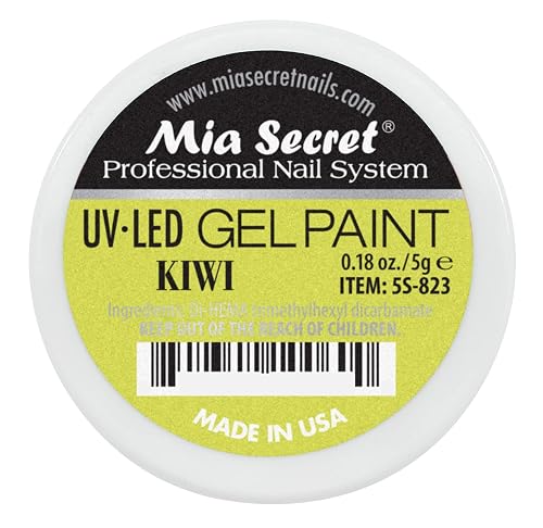 Mia Secret Professional Nail System UV/LED Gel Paint - 5 grams (Kiwi) Beauty & Personal Care Mia Secret