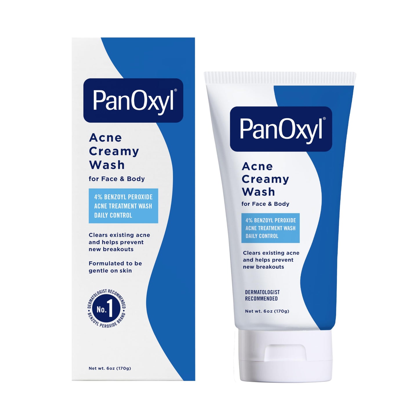 PanOxyl Antimicrobial Acne Creamy Wash, 4% Benzoyl Peroxide, 6 Ounce Beauty and Personal Care PanOxyl