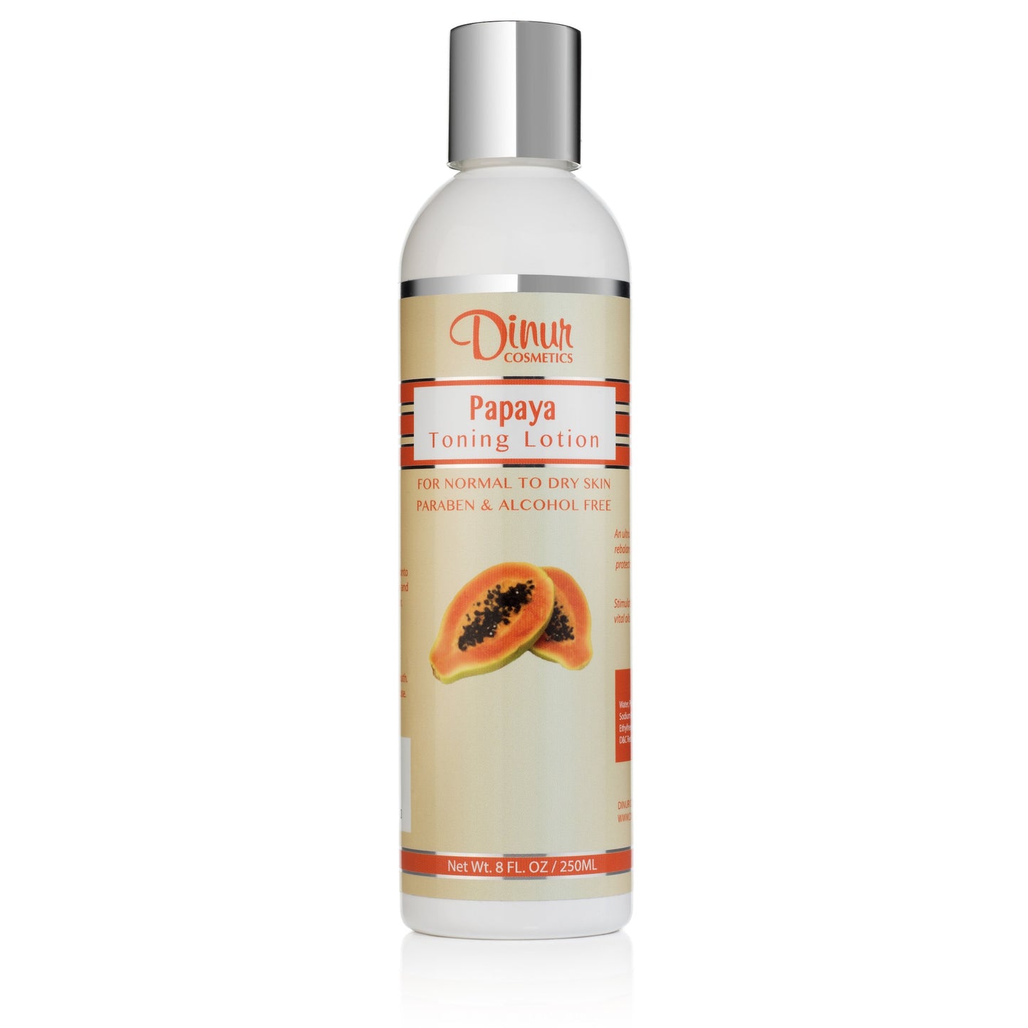 Dinur Cosmetics Papaya Toning Lotion from Normal to Dry Skin 250ml