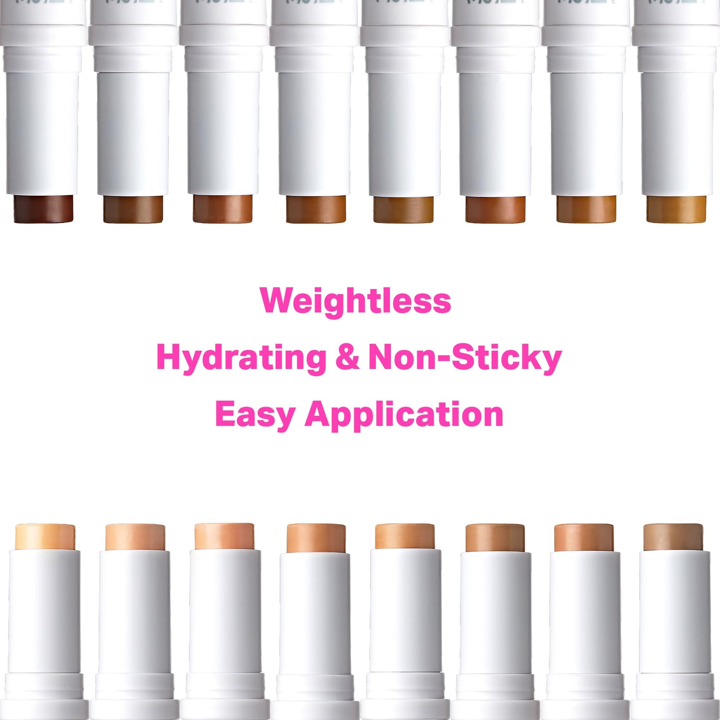 Ruby Kisses Natural Full Coverage 3-In-1 Stick Foundation, Easy to Apply, Hydrating, Lightweight, Long Lasting, Concealer and Contour Stick for Face Makeup (Ivory)