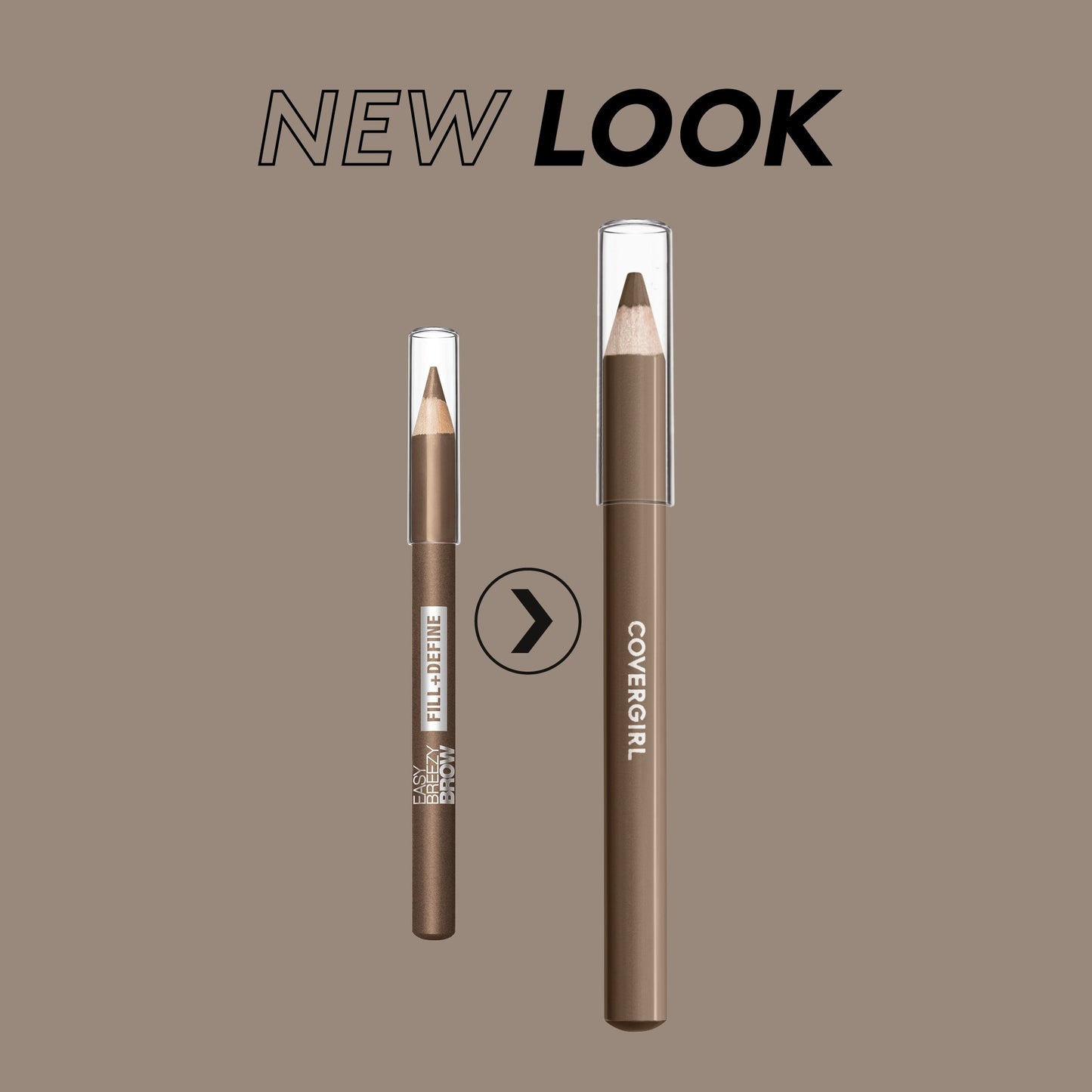 COVERGIRL - Easy Breezy Brow Fill + Define Brow Pencil, Sharpener Included, Long-Lasting, Deeply Pigmented, Blendable Formula, 100% Cruelty-Free