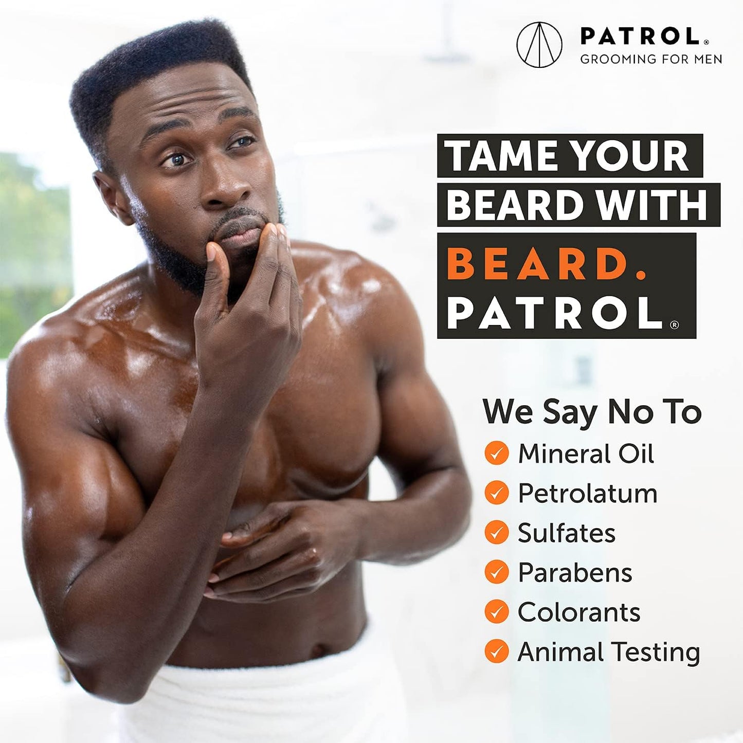 Bump Patrol Beard Patrol Beard Balm for Men - Mustache Softener and Tamer with Argan Oil, Shea & Cocoa Butter, Softens, Strengthens, and Controls Beauty and Personal Care Bump Patrol