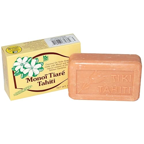 Soap Bar Sandalwood Monoi Tiare Cosmetics 4.6 oz Bar Soap