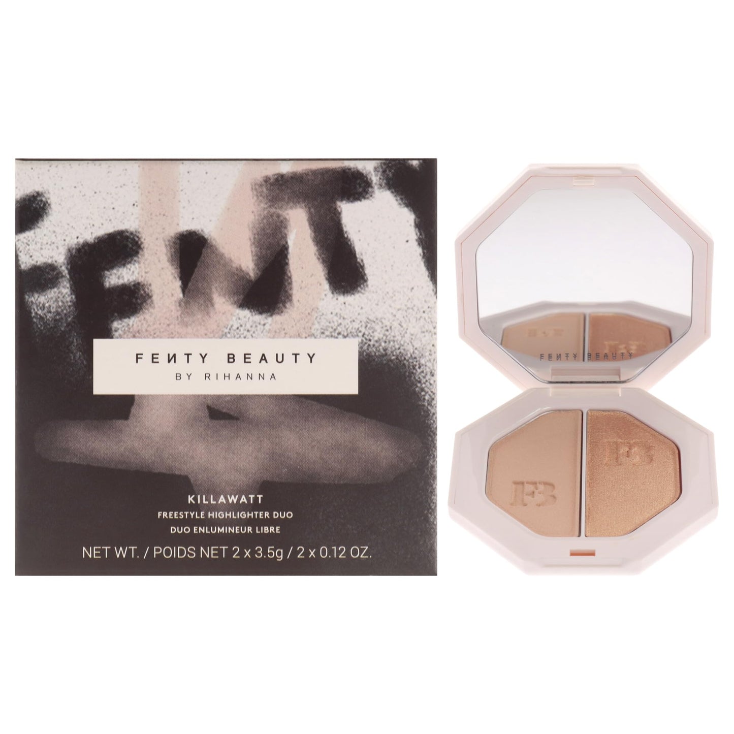 Killawatt Freestyle Highlighter Duo - Mean Money-Hustla Baby by Fenty Beauty for Women - 2 x 0.11 oz Highligter