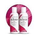 Adore Semi Permanent Hair Color (142 Pink Blush) (2 Pack) | Vegan & Cruelty-Free Pink Hair Dye | No Ammonia, No Peroxide, No Alcohol | 4 Fl Oz