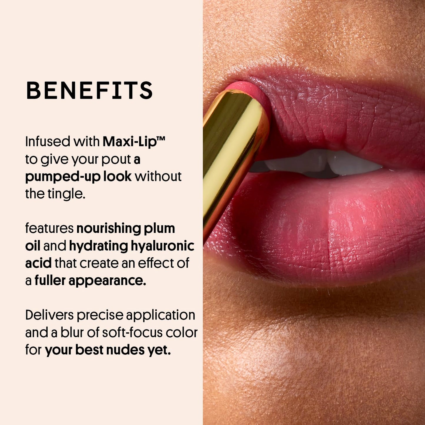 Winky Lux Skinny Plump Demi Matte Lipstick - Cool Toned Pink Lip, Natural Plump Lipstick, Weightless Long Lasting Soft Matte Lip Crayon, Infused with