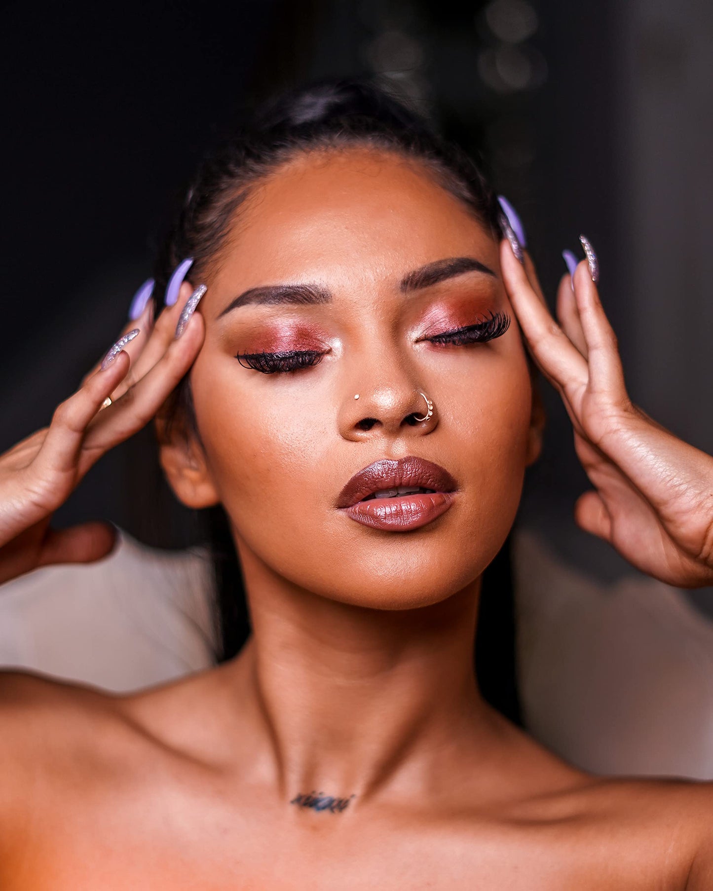 Skone Cosmetics | Professional Grade Makeup Brush | Eye Shadow | Eyebrows | Primer | Smudger | Nylon Brush (Brow Definer Brush)