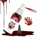 Fake Blood Splatter,2.01FL.OZ Vampire Blood Makeup,Halloween Fake Blood Spray Eye Blood Drops Body Paint?Blood Splatter for Clothes,Halloween Zombie