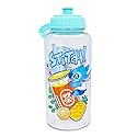 Disney Lilo & Stitch Bubble Tea Plastic Water Bottle With Leak-Resistant Sports Cap Lid | Holds 34 Ounces