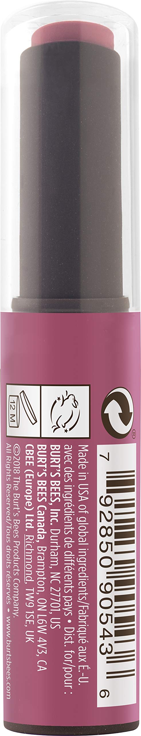 BURTS BEES Rush of Raspberry Matte Stick, 1.98 GR Beauty and Personal Care Burt's Bees