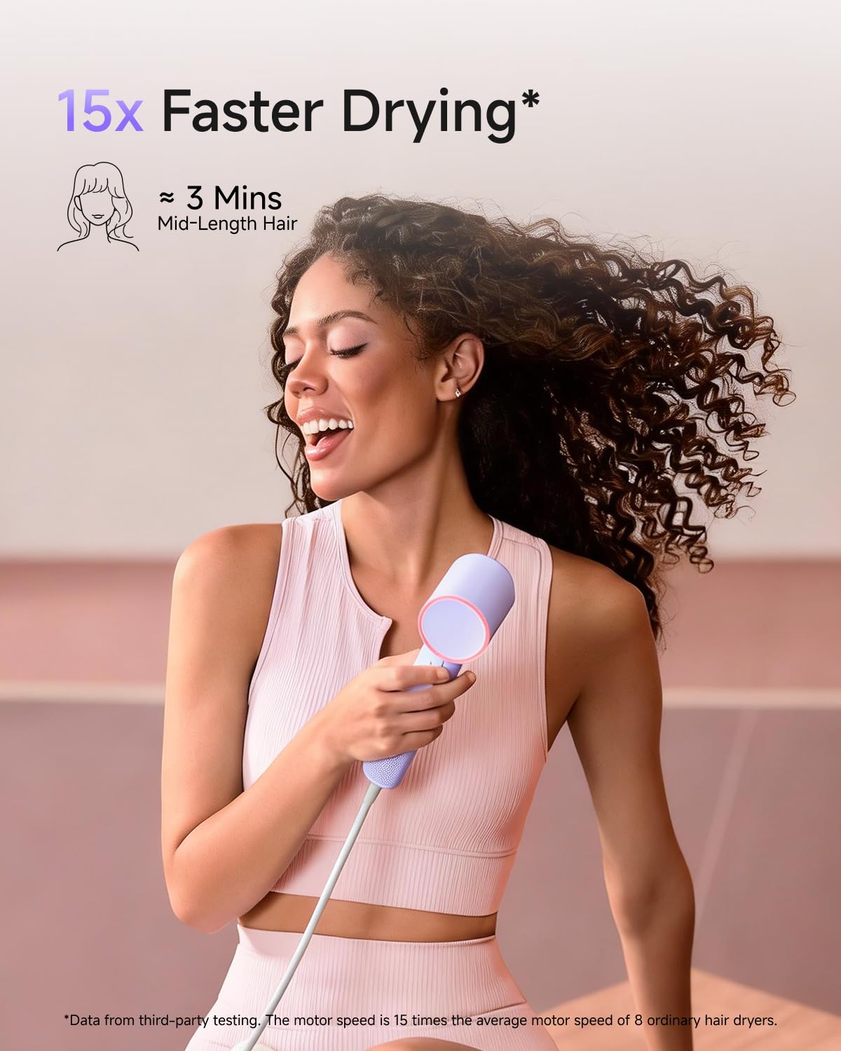 Laifen Air Hair Dryer, Lightweight and Palm-Sized Compact, 15× High-Speed Drying with 110, 000 RPM Powerful Motor, Smart Temperature Control, 200 Beauty and Personal Care Laifen