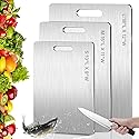 Titanium Cutting Board - New Upgrade 100% Pure Titanium Cutting Boards,Double-sided pure titanium Kitchen cutting board,Healthy…