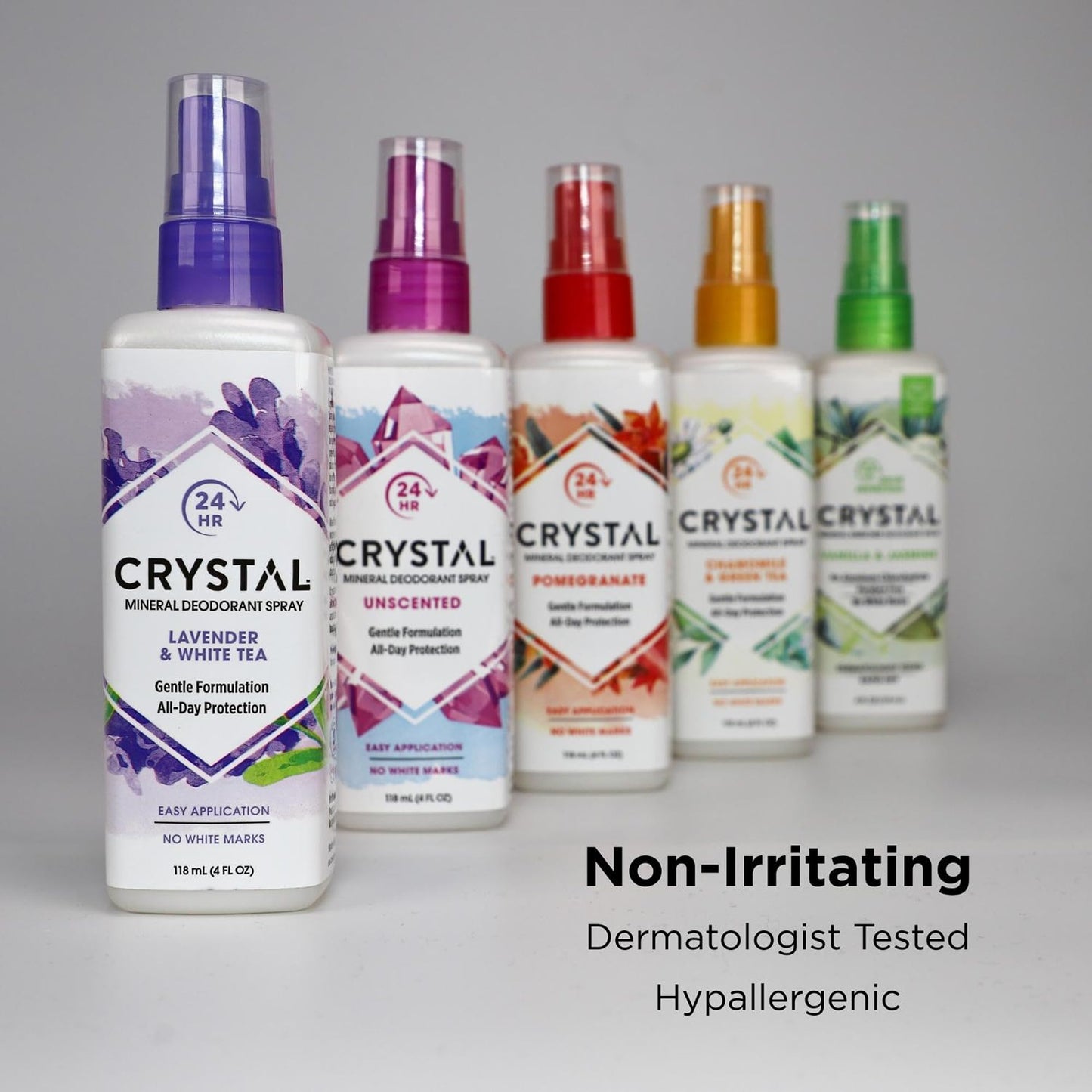 Crystal Essence Mineral Deodorant Body Spray Lavendar & White Tea, All Over Body Deodorant, 4 oz Beauty and Personal Care Crystal Essence