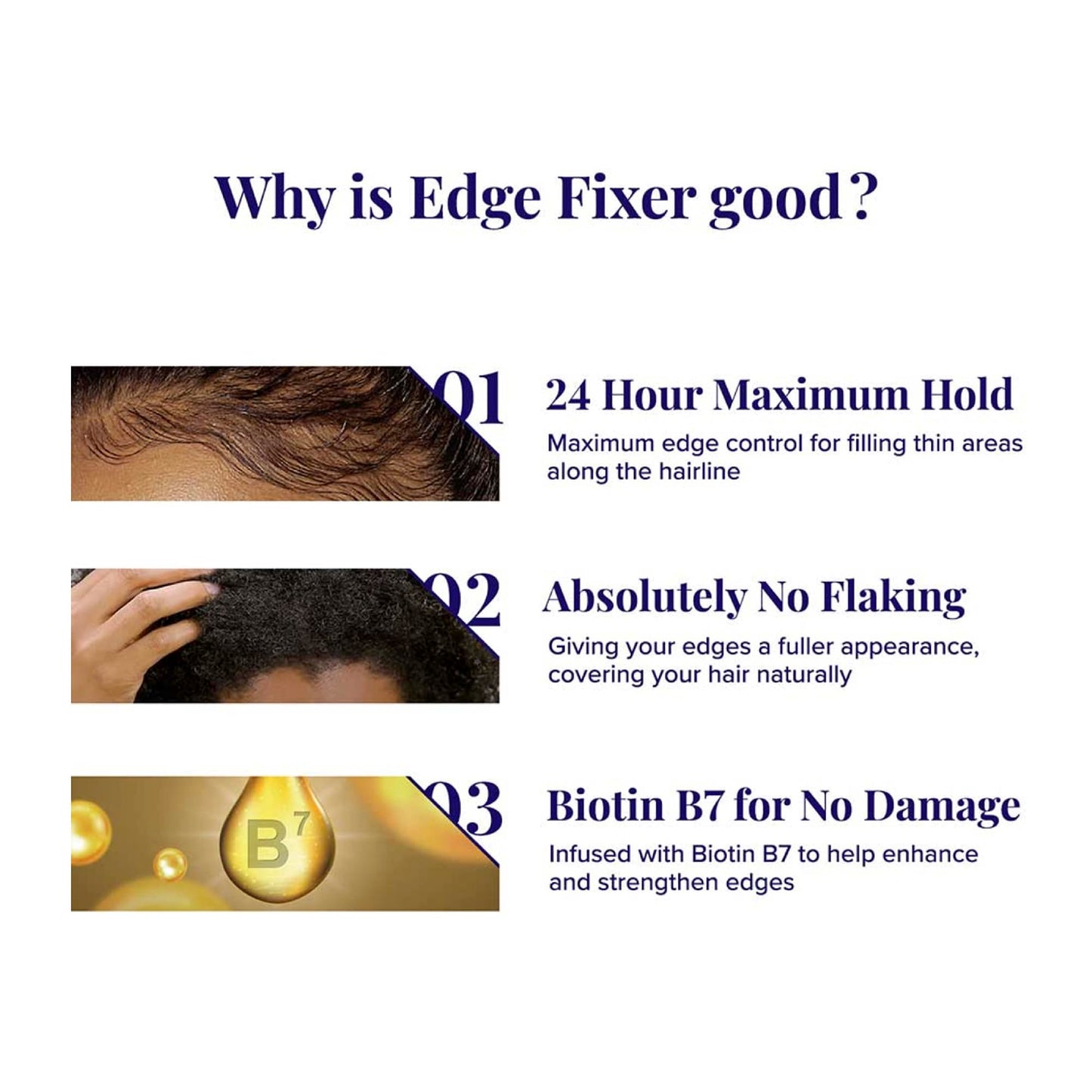 Red by Kiss Edge Fixer 24 Hour Maximum Hold Edge Wax No Flaking Biotin B7 Infused Hair Gel 3.38 fl.oz (Unscented)