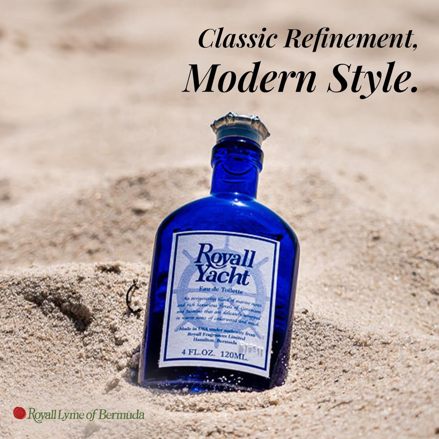 Royall Yacht Eau de Toilette, Classic Aftershave Cologne for Men with Bay Rum, Royal Lyme Fine Perfume Scent, Fragrance Gift, Masculine Grooming