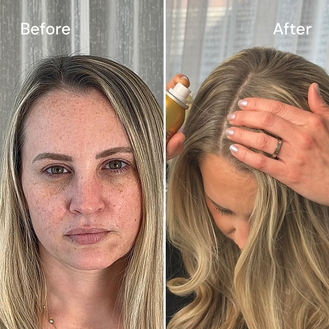 Style Edit Root Touch Up Powder | Temporary Hair Color for Gray Roots and Thinning Hair | Salon-Quality, Transfer-Resistant Hair Concealer | Light Beauty & Personal Care STYLE EDIT