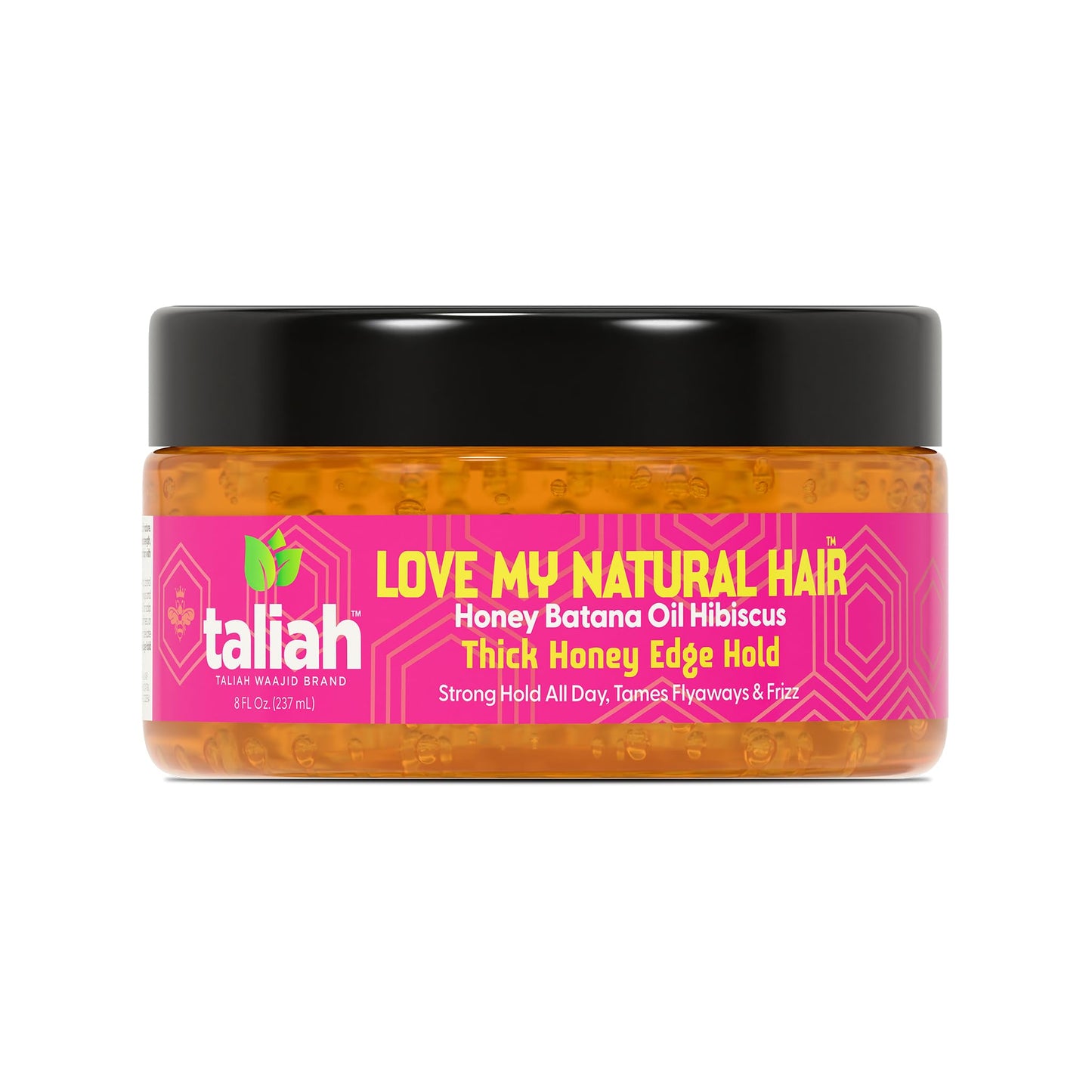 Taliah Waajid Love My Natural Hair Thick Honey Edge Hold 8oz - Extra Hold Edge Control with Honey - Non-Flaking, Moisturizing, Long-Lasting Hold