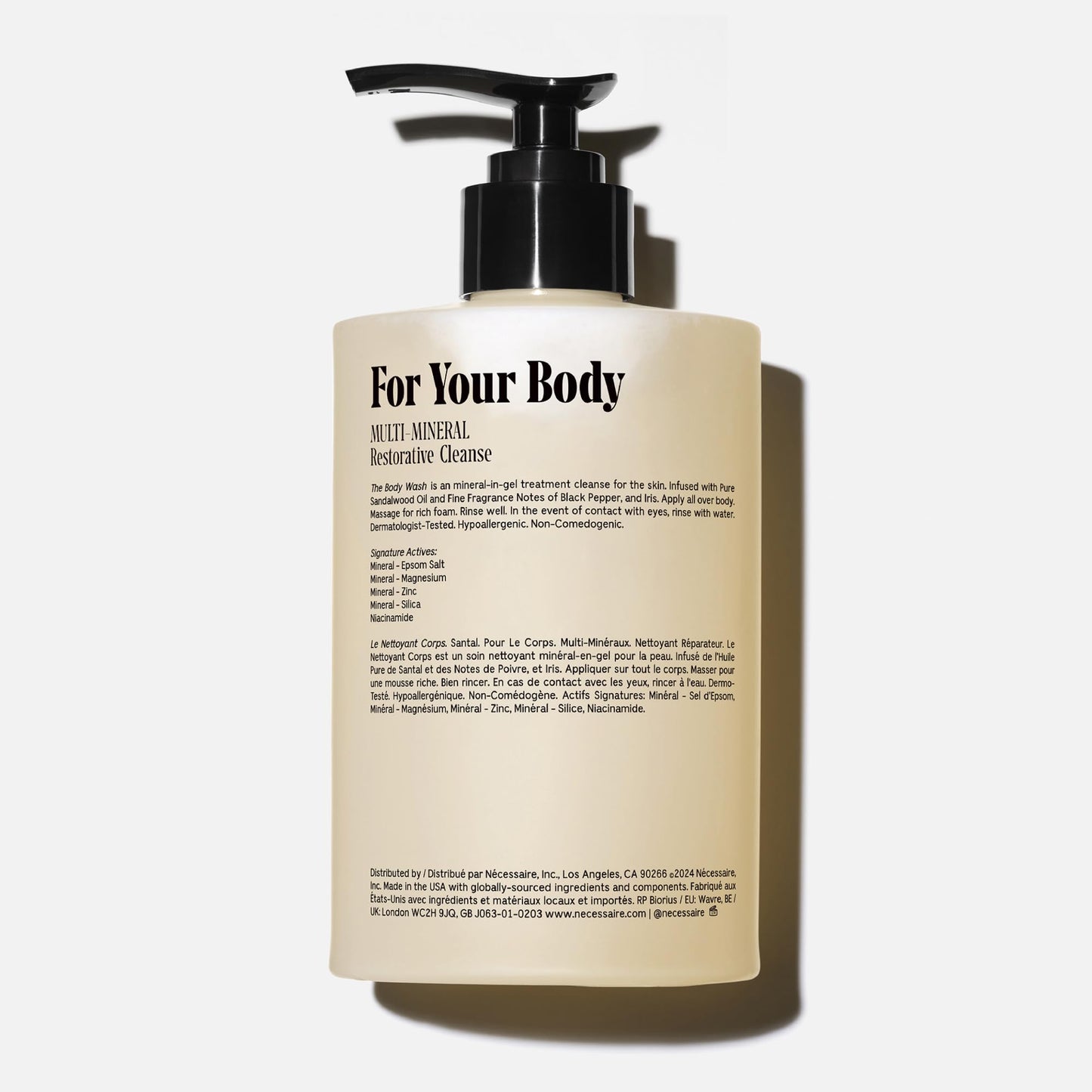 Nécessaire The Body Wash Santal. Multi-Oil Shower Gel Body Wash for Women + Men. Non-Comedogenic + Hypoallergenic for Sensitive Skin with Niacinamide Beauty and Personal Care Nécessaire
