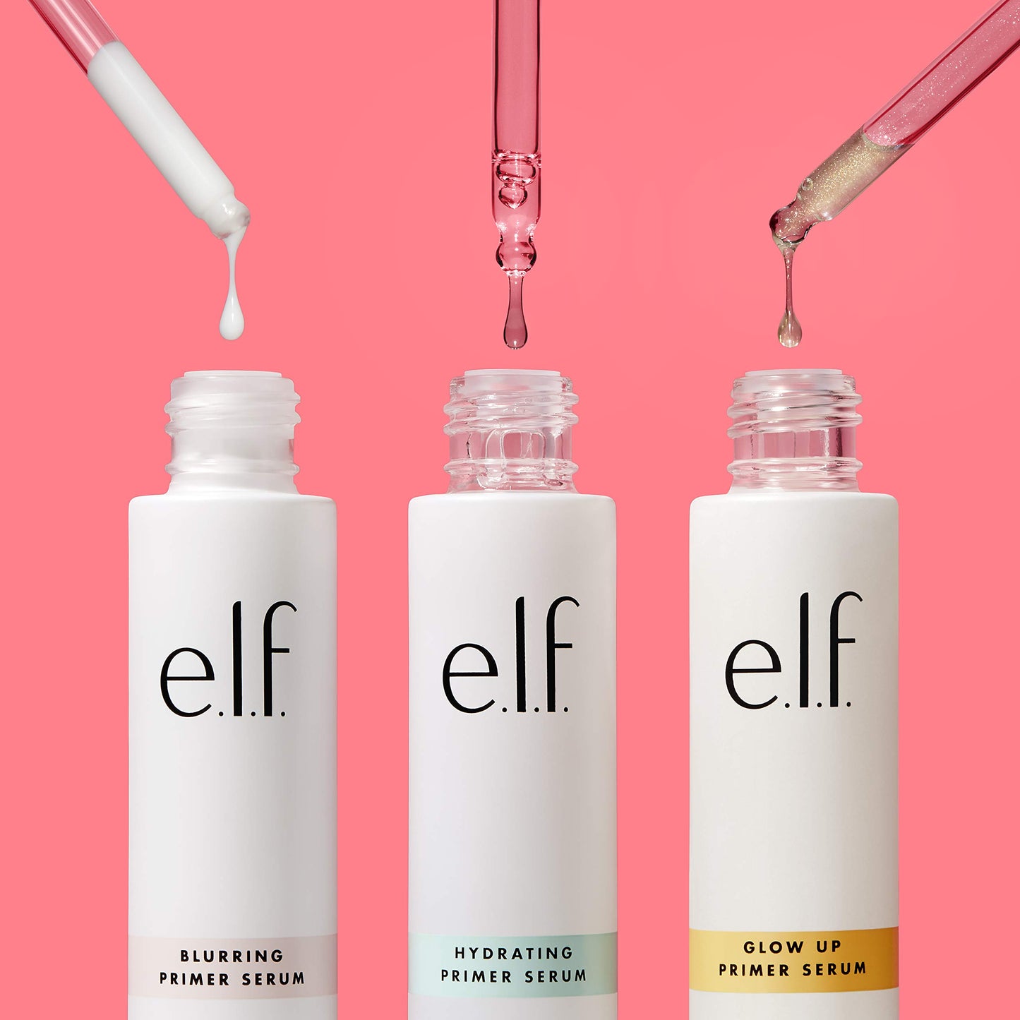 e.l.f. Hydrating Primer Serum, Lightweight & Buildable, Ultra Hydrating, Infused with Snow Mushroom and Hyaluronic Acid, Fragrance Free